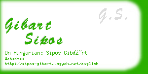 gibart sipos business card